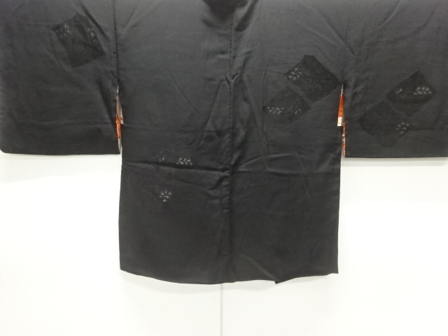 JAPANESE KIMONO / ANTIQUE HAORI / TAISHO ROMAN STYLE / WOVEN SHIKISHI PATTERN